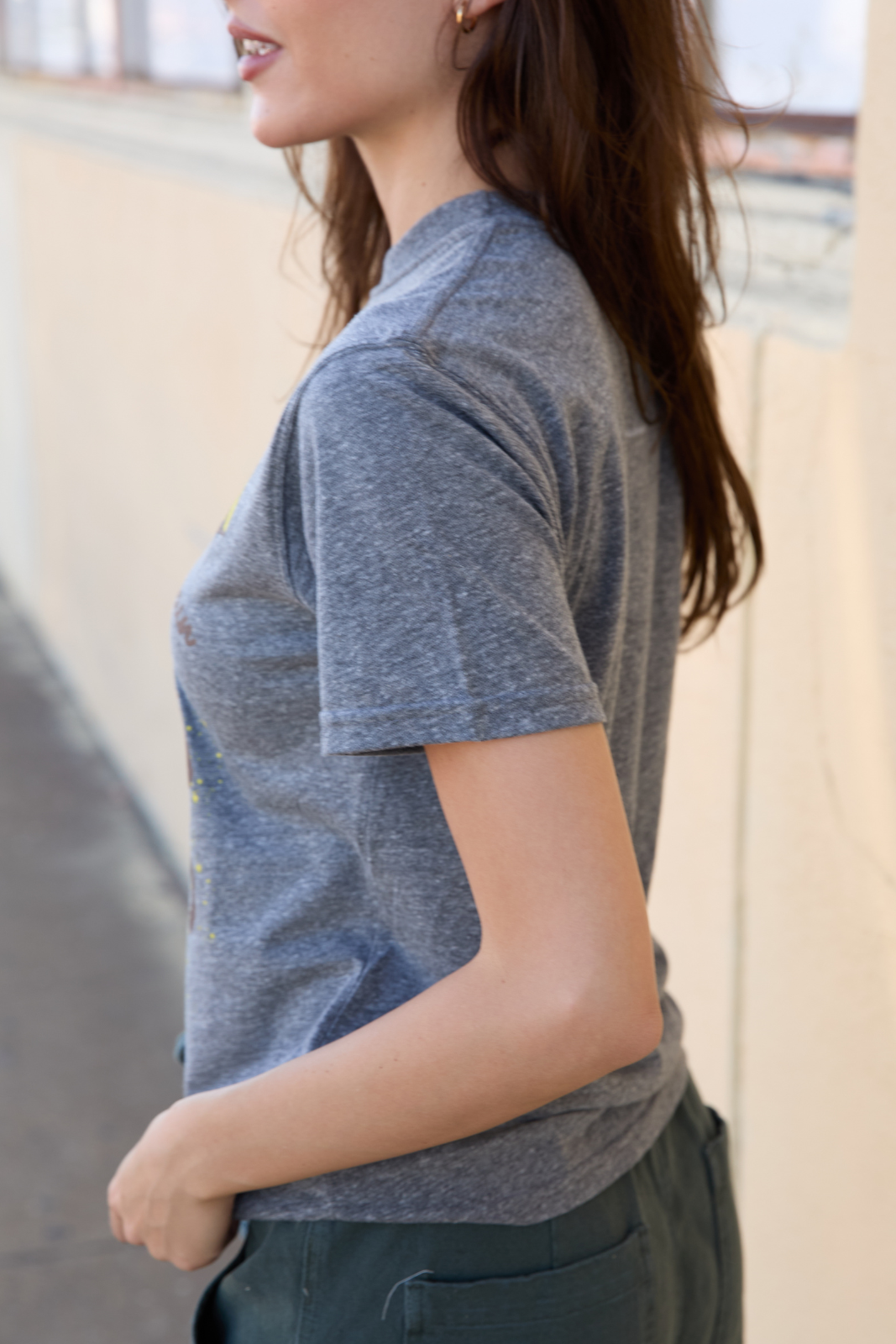 Willie Nelson On The Road Womens Heather Tee Shirt Officially Licensed