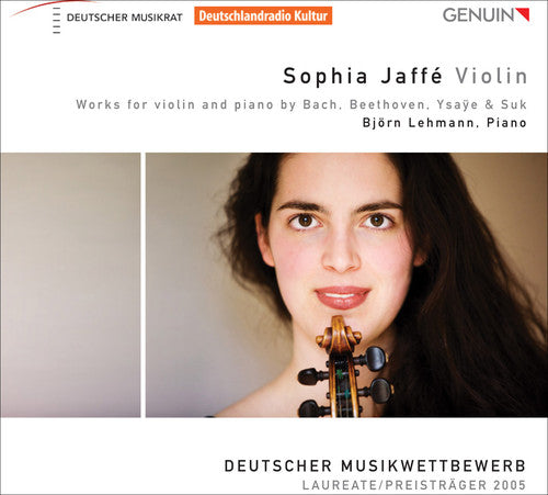 the album cover for Sophia Jaffe - Works for Violin & Piano