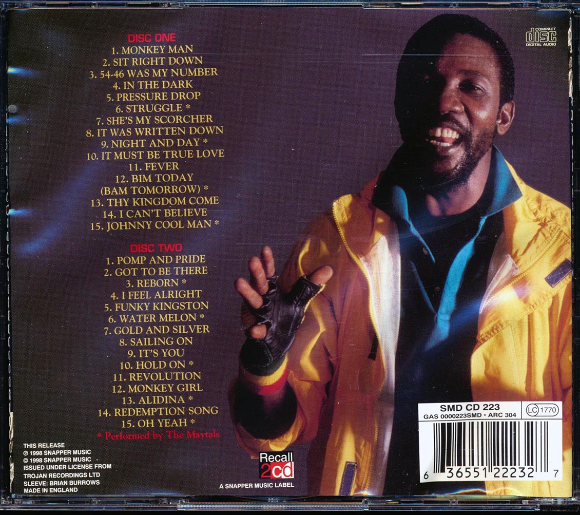 Toots & The Maytals - Jamaican Monkey Man (30 tracks) (2xCD) Music CD