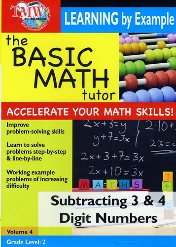 Basic Math Tutor Subtracting 3 & 4 Digit Numbers - Basic Math Tutor Subtracting 3 & 4 Digit Numbers - DVD