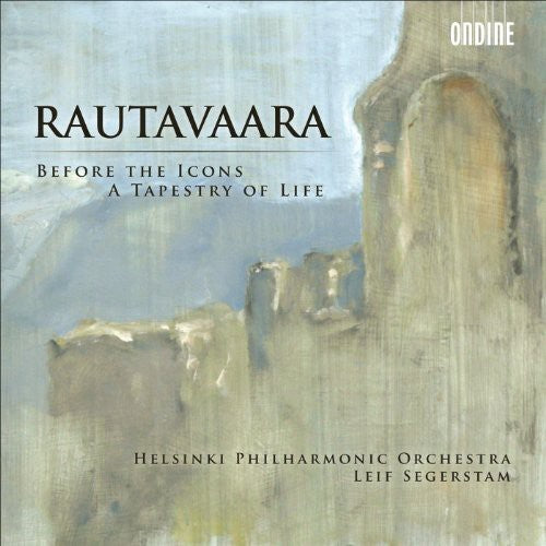 the album cover for E. RAUTAVAARA - Before the Icons a Tapestry of Life