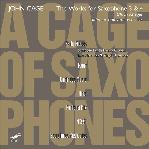 Cage / Krieger - Cage Of Saxophones 3 - Music CD