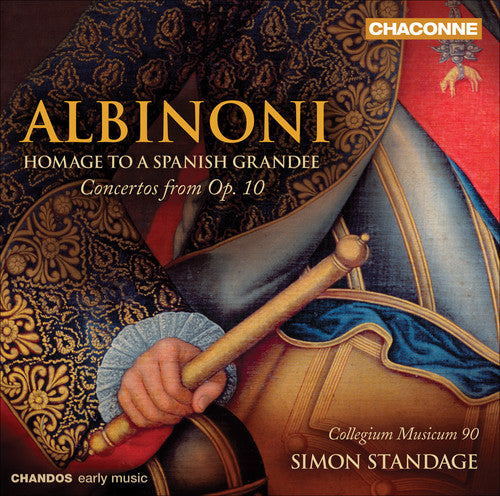 the album cover for Simon Standage - Homage to a Spanish Grandee: Concertos from Op 10