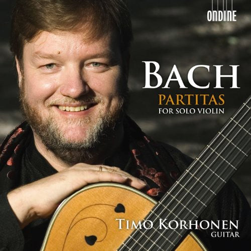 the album cover for Timo Korhonen - Bach Partitas for Solo Violin