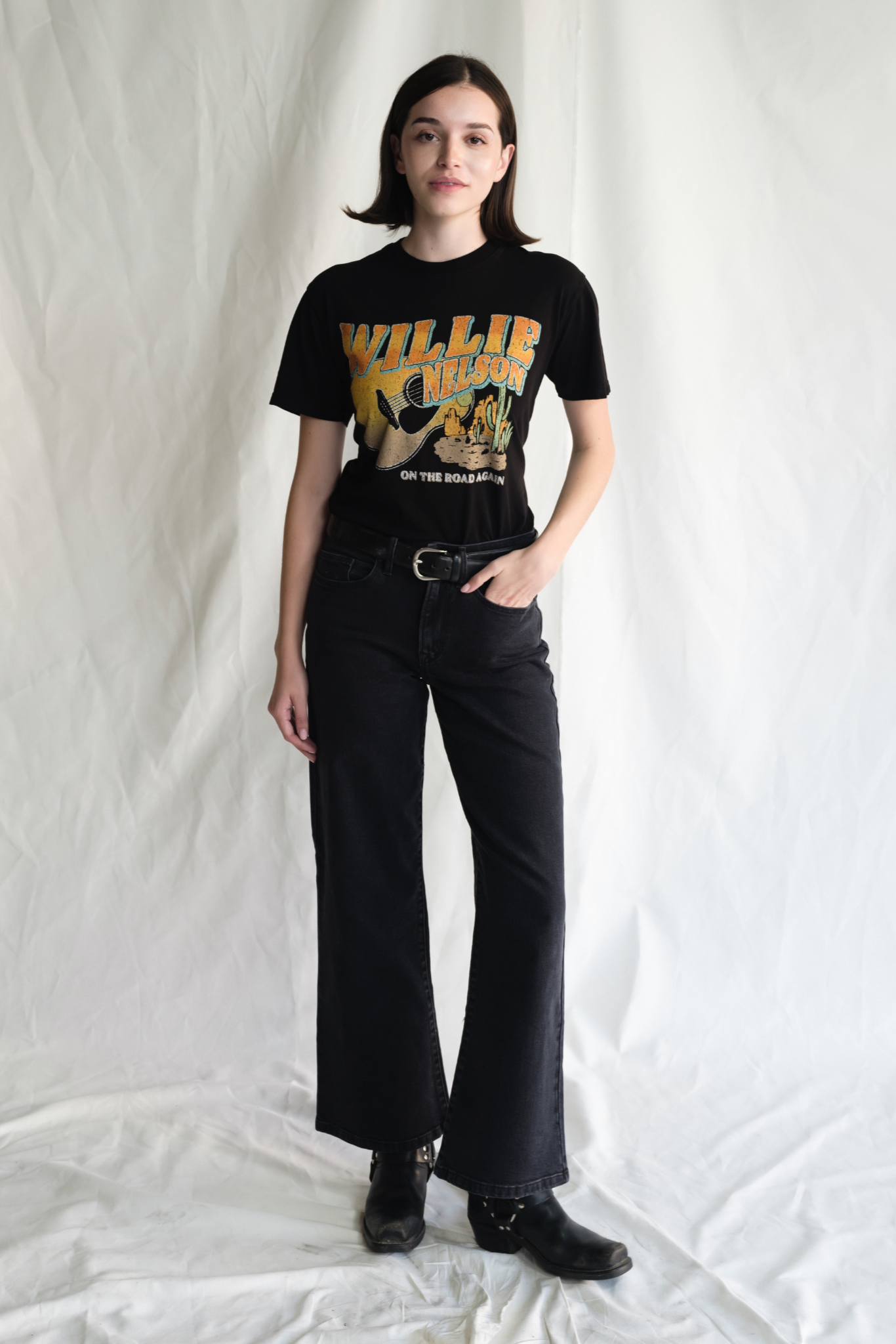 Willie Nelson "LIKE A BAND O' GYPSIES" Womens Tee Shirt