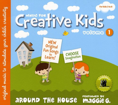the album cover for Music For Creative Kids - Around The House