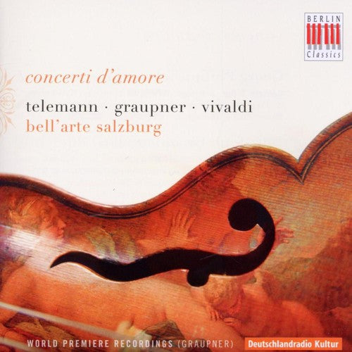 the album cover for Bell'Arte Salzburg/Siedel - Concerti D'amore