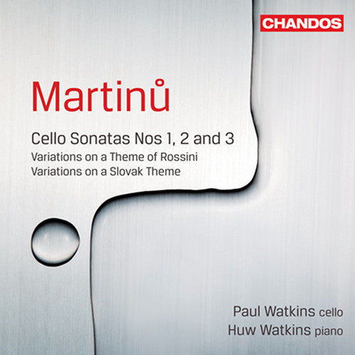 the album cover for Paul Watkins & Huw - Cello Sonatas 1 2 & 3