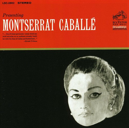 the album cover for Montserrat Caballe - Presenting Montserrat Caballe