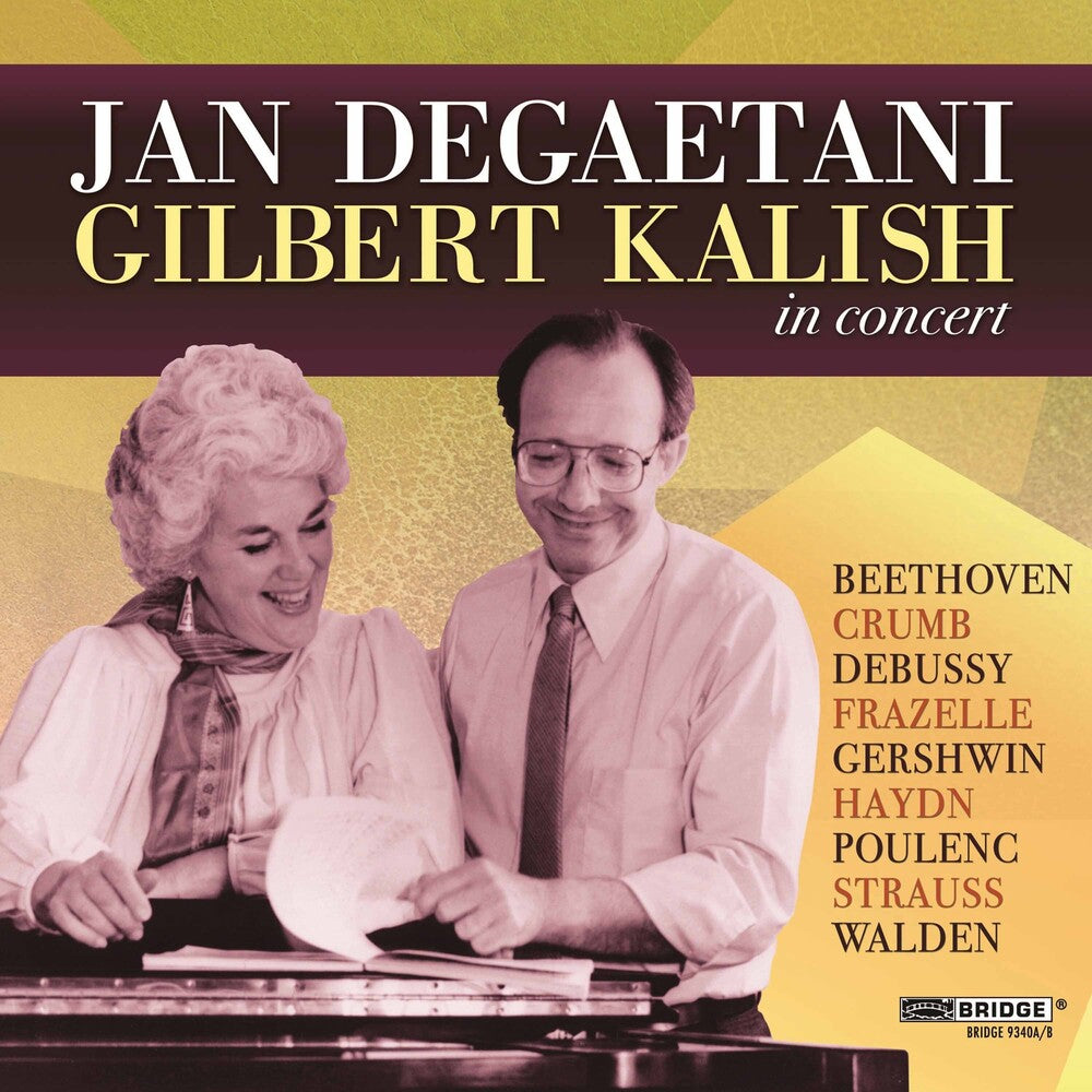 the album cover for JAN DEGAETANI - Jan Degaetani & Gilbert Kalish in Concert
