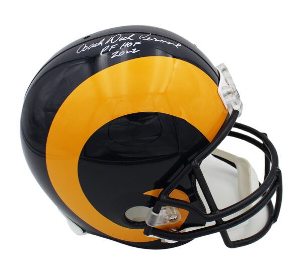 Dick Vermeil Autographed Los Angeles Rams F/S Replica Helmet