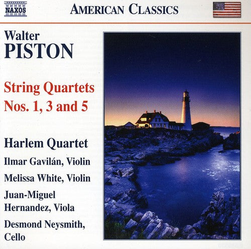 the album cover for W. PISTON - String Quartets Nos 1 3 & 5