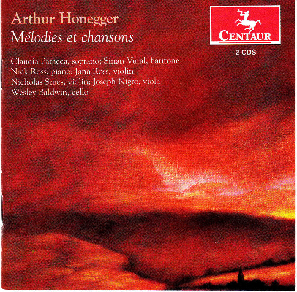 the album cover for Honegger / Patacca / Vural / Baldwin - Melodies Et Chansons
