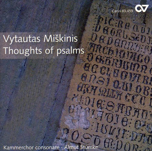 the album cover for Vytautas Miskinis - Thoughts of Psalms: Contemporary Choral Lithuania