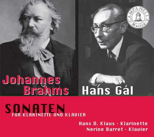 Brahms / Gal / Klaus / Barret - Sonatas For Clarinet & Piano - Music CD