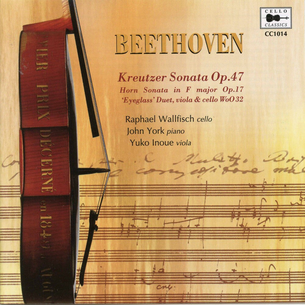 the album cover for RAPHAEL WALLFISCH - Sonata In A Major Op 47