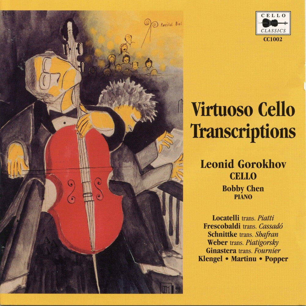 the album cover for Bobby Chen - Virtuoso Cello Transcription
