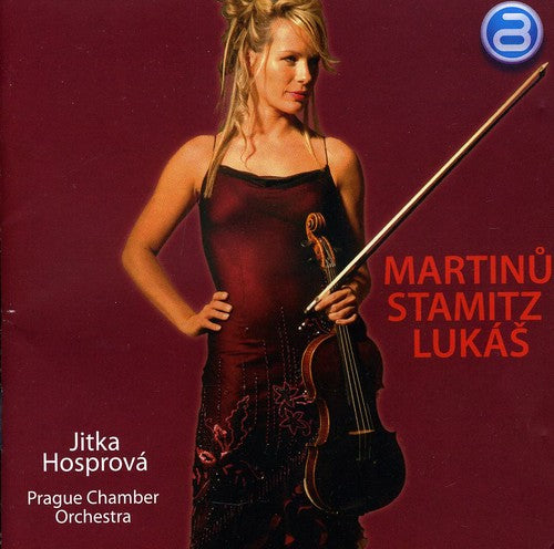 the album cover for Jitka Hosprova - Jitka Hosprova Plays Martinu Stamitz & Lukas