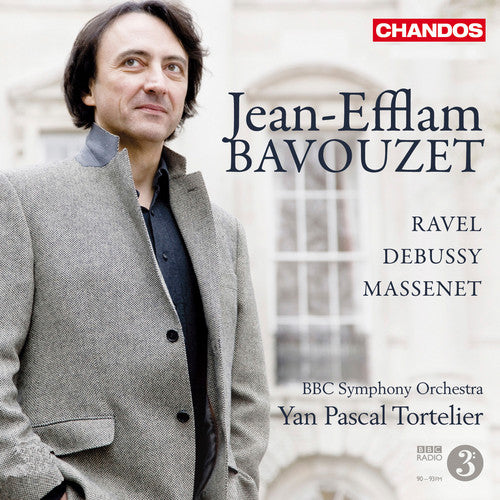 the album cover for Jean Efflam Bavouzet - Plays Works By Ravel Debussy & Massenet