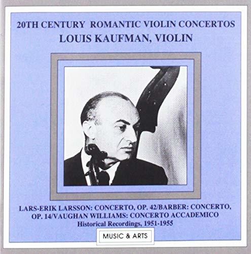 the album cover for Kaufman - 20th Century Romantic Violin
