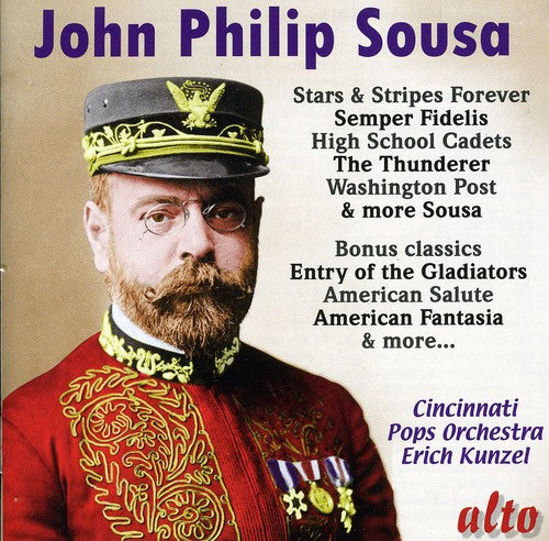 the album cover for Cincinnati Pops Orchestra - Marches Polkas & Americana