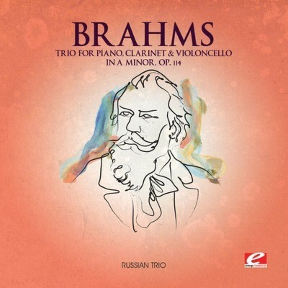 the album cover for Brahms - Trio Piano Clarinet Violoncello in A minor