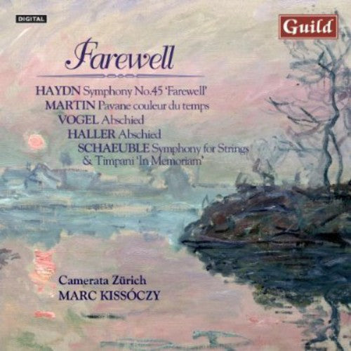 the album cover for Camerata Zürich - Farewell: Music By Haydn Martin Vogel Haller