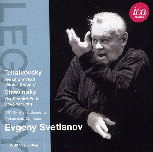 the album cover for Evgeny Svetlanov - Symphony No. 1 / Firebird Suite (1945)
