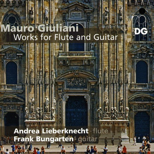 the album cover for M. GIULIANI - Giuliani, M. : Works for Flute & Guitar