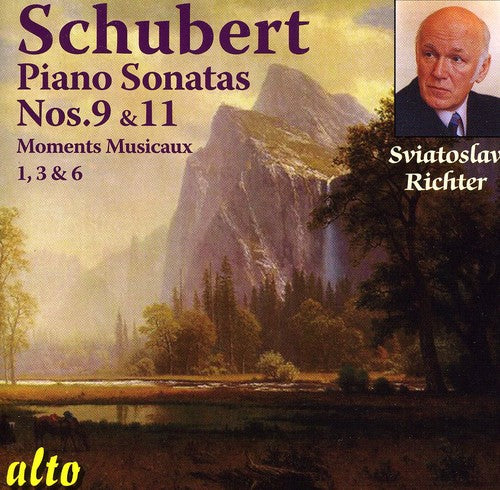 the album cover for Sviatoslav Richter - Piano Sonatas 9 & 11: Moments Musicaux