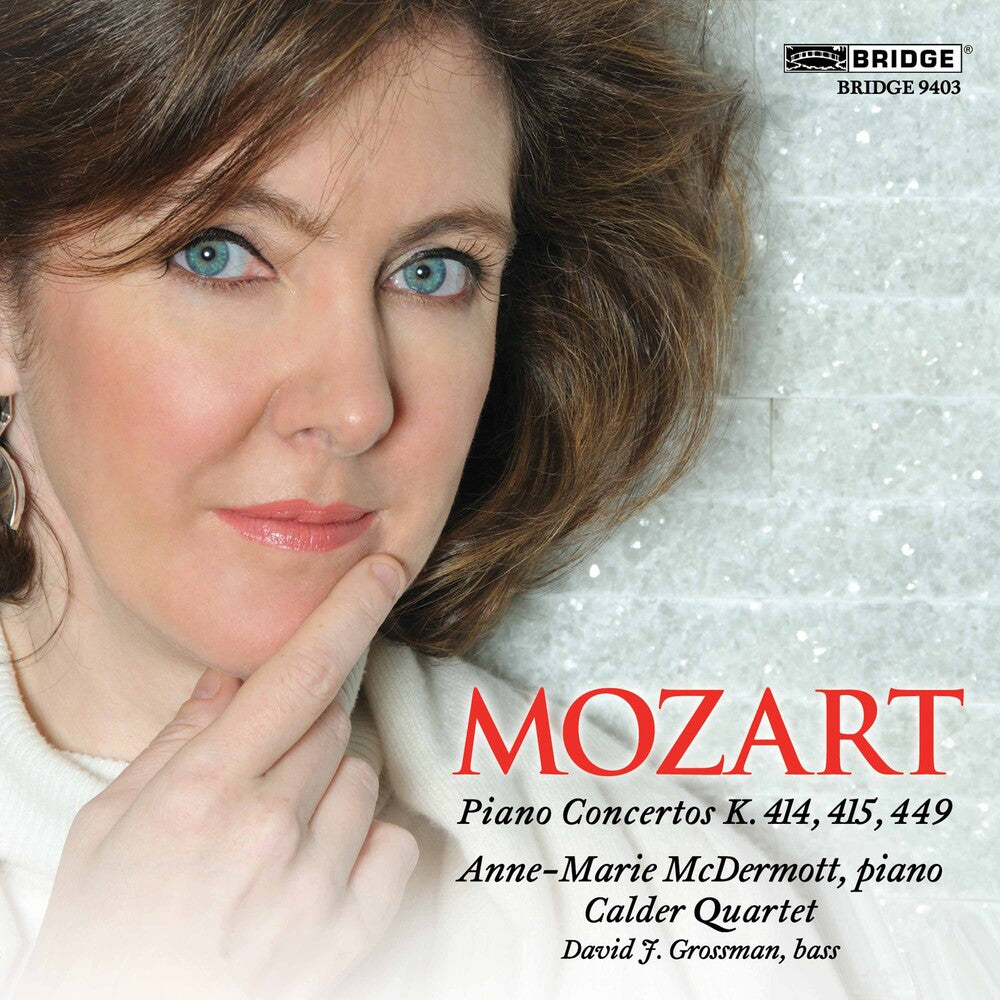 the album cover for Mozart / Mcdermott / Calder Quartet - Piano Ctos (Chamber Version)