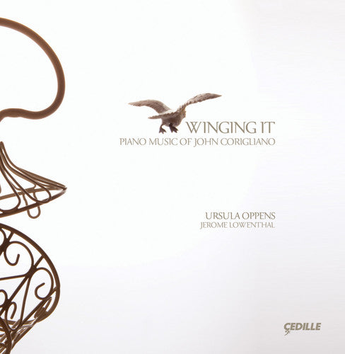 the album cover for Francis/Sessions,Roger Thorne - Winging It: Piano Music of John Corigliano