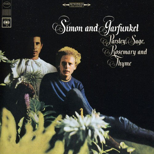 the album cover for Simon & Garfunkel - Parsley, Sage, Rosemary and Thyme
