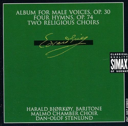 Grieg / Bjorkoy / Malmo Chamber Choir / Stenlund - Album For Male Voices / 4 Hymns - Music CD
