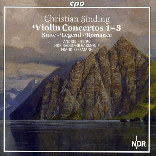 the album cover for Sinding / Bielow / Ndr / Beermann - Violin Concertos 1-3