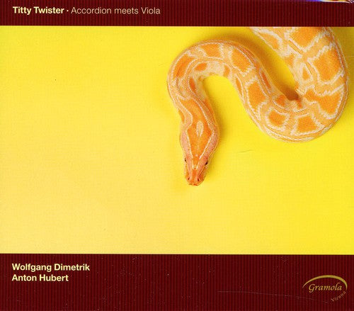the album cover for Anton Hubert - Titty Twister: Accordion Meets Viola