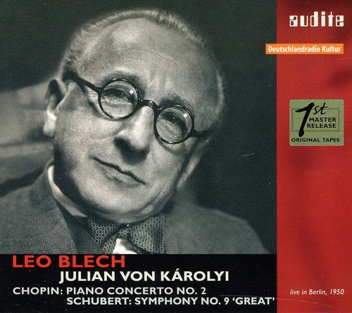 the album cover for Julian von Károlyi, RIAS-Symphonie-Orchester & Leo Blech - Piano Concerto No 2 & Symphony No 9 the Great