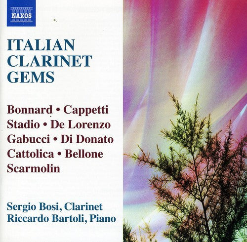 the album cover for Sergio Bosi - Italian Clarinet Gems