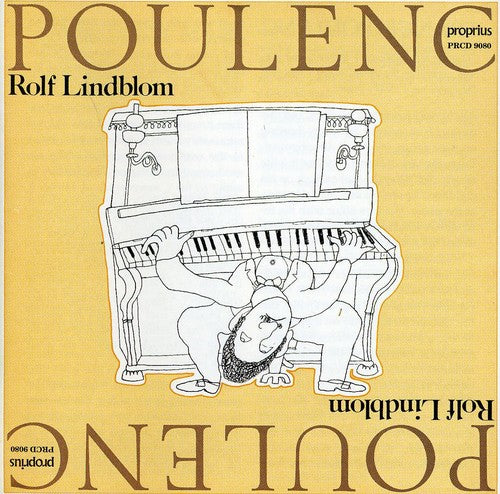 the album cover for Poulenc / Rolf Lindblom - Piano Works