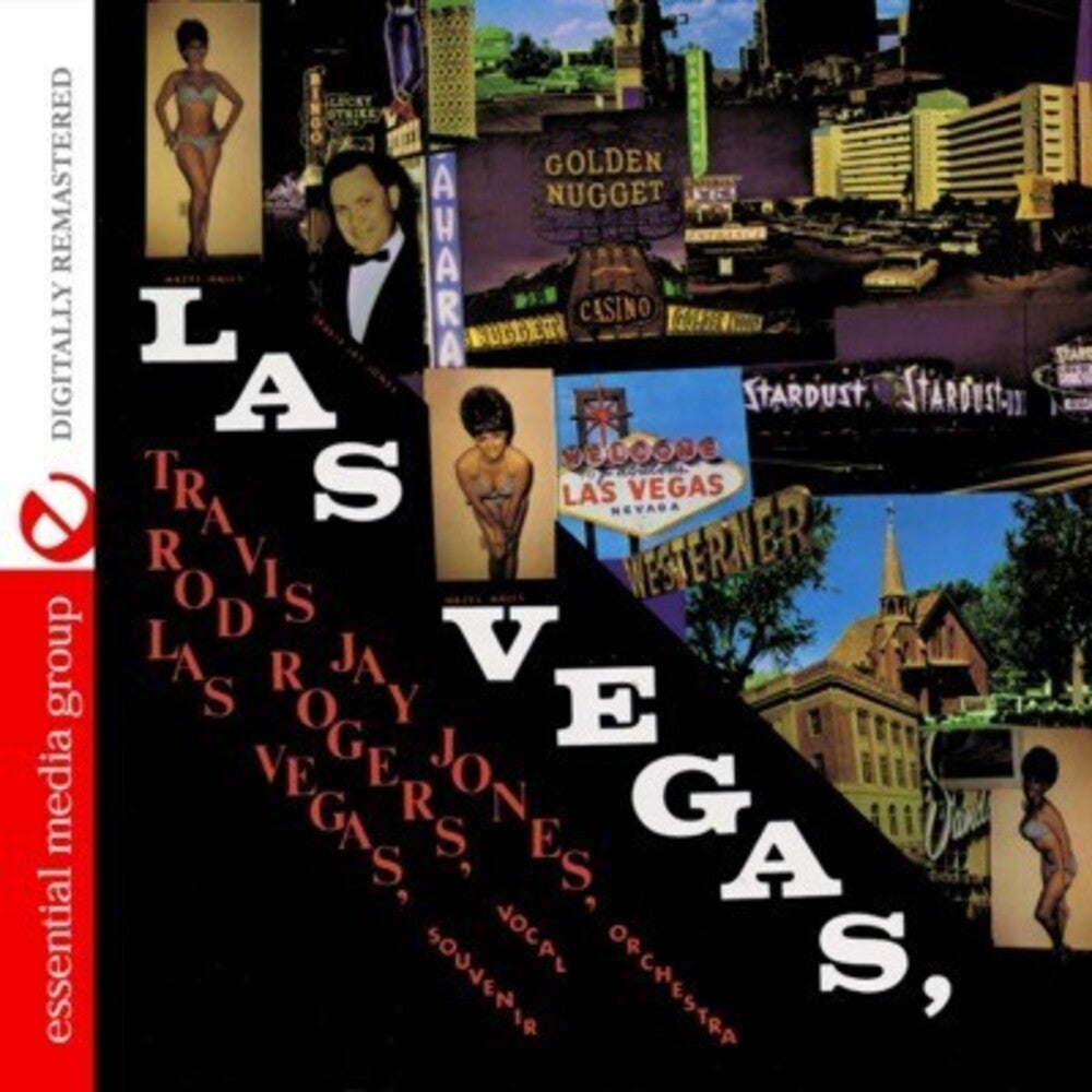 the album cover for Rod Rogers & The Travis Jay Jones Orchestra - Las Vegas Souvenir
