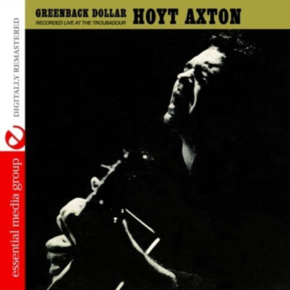 the album cover for Hoyt Axton - Greenback Dollar: Recorded Live at the Troubadour