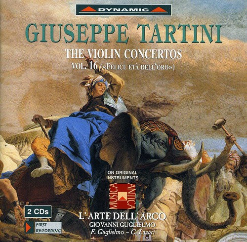 the album cover for Federico Guglielmo - Violin Concerto 16: Felice Esta Dell Oro