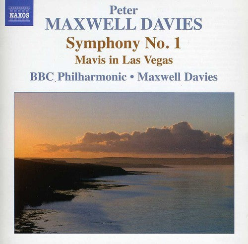 the album cover for Peter Maxwell Davies - Symphony No. 1 & Mavis in Las Vegas