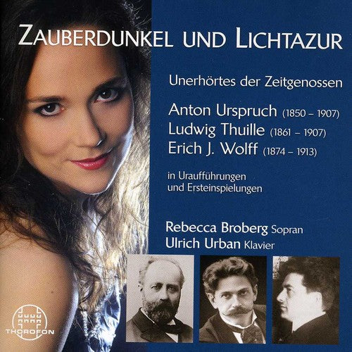the album cover for Urspruch / Broberg / Urban - Zauberdunkel Und Lichtazur