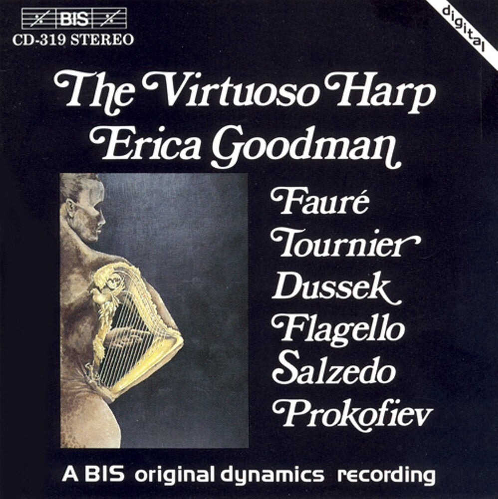the album cover for Erica Goodman - Virtuoso Harp