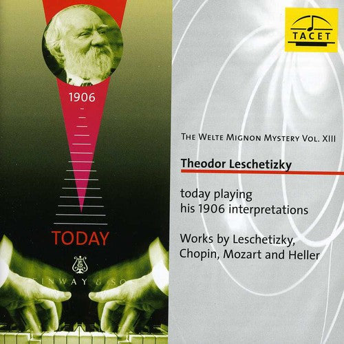 the album cover for Mozart / Leschetizky - Welte-Mignon Mystery 13: Theodor Leschetizky