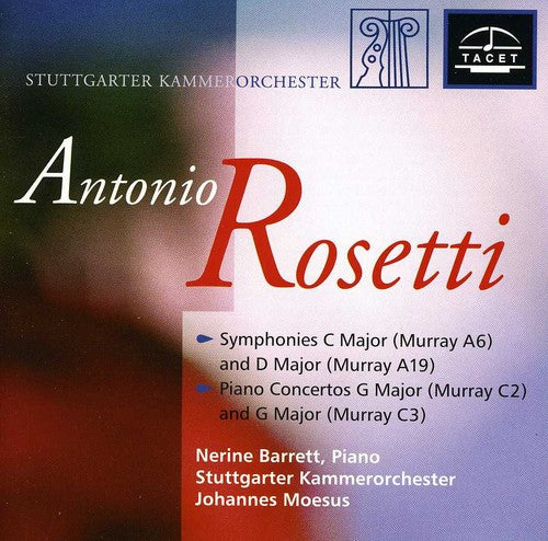 the album cover for Rosetti / Stuttgarter Kammerorchester - Piano Concertos & Symphonies