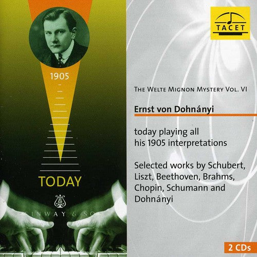 the album cover for Schubert / Dohnanyi / Liszt / Beethoven / Brahms - Welte-Mignon Mystery 6