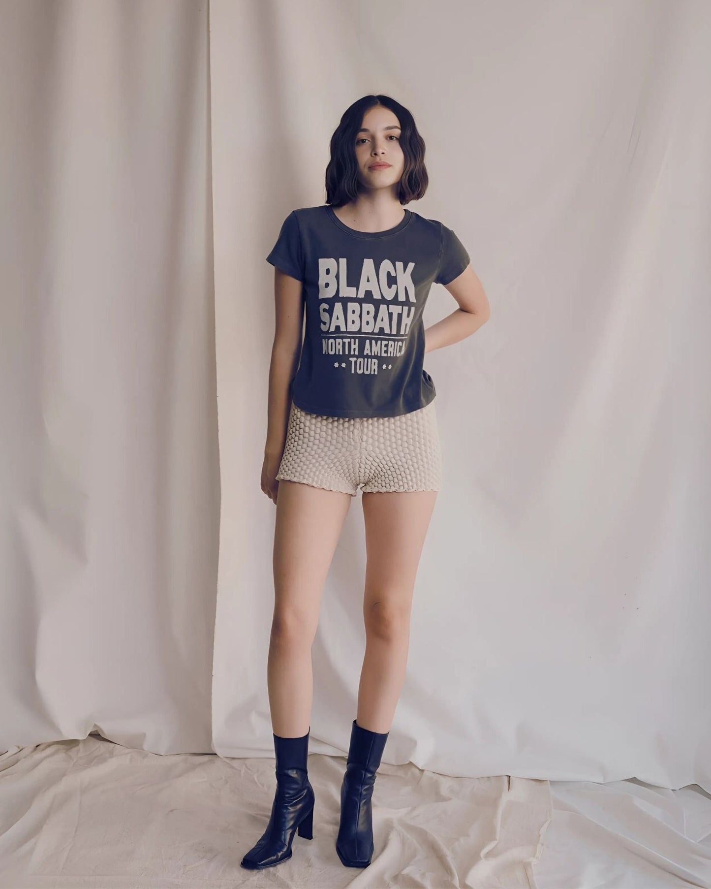 Black Sabbath North America Tour Womens T Shirt Black