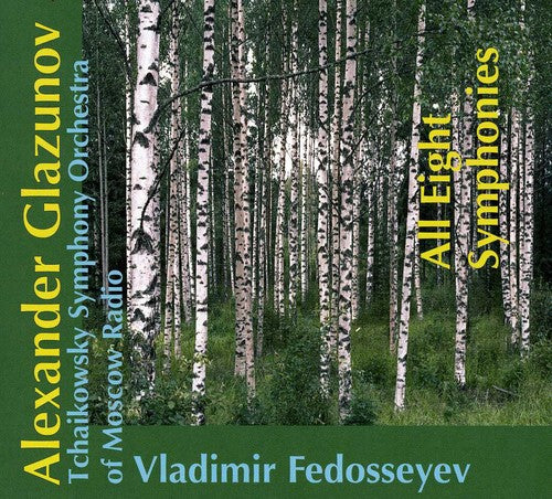 the album cover for Glazunov / Tchaikovsky Sym Orch / Fedoseyev - All Eight Symphonies